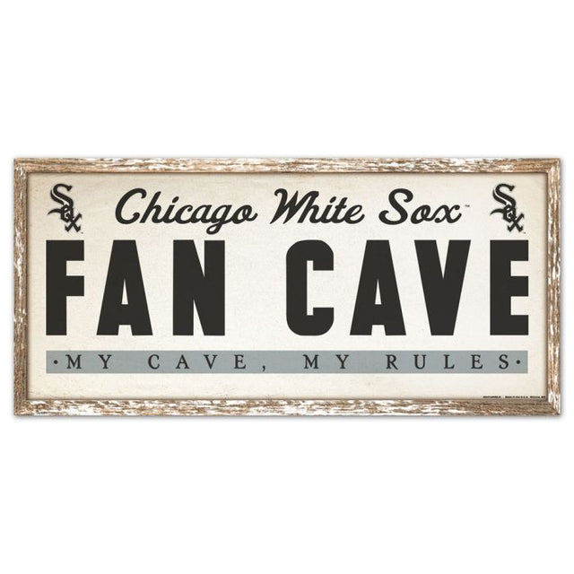 Chicago White Sox Wood Sign 8" x 17"