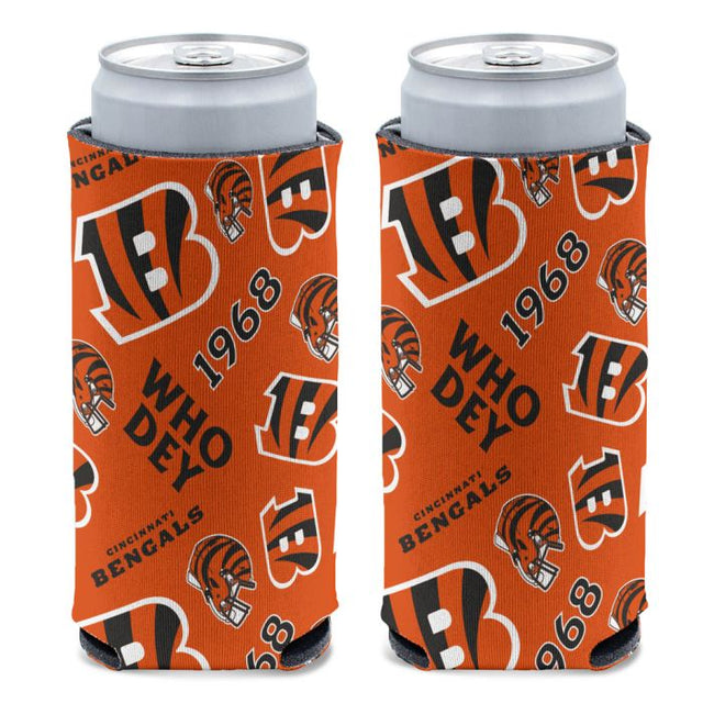 Enfriador de latas delgado de 12 oz de Cincinnati Bengals
