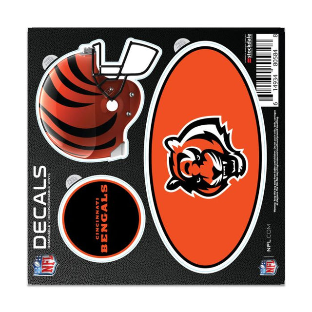Calcomanía para todas las superficies de los Cincinnati Bengals, 6" x 6"