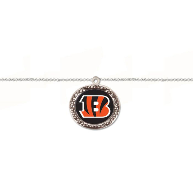 Pulsera de Cincinnati Bengals con dije de joyería en tarjeta