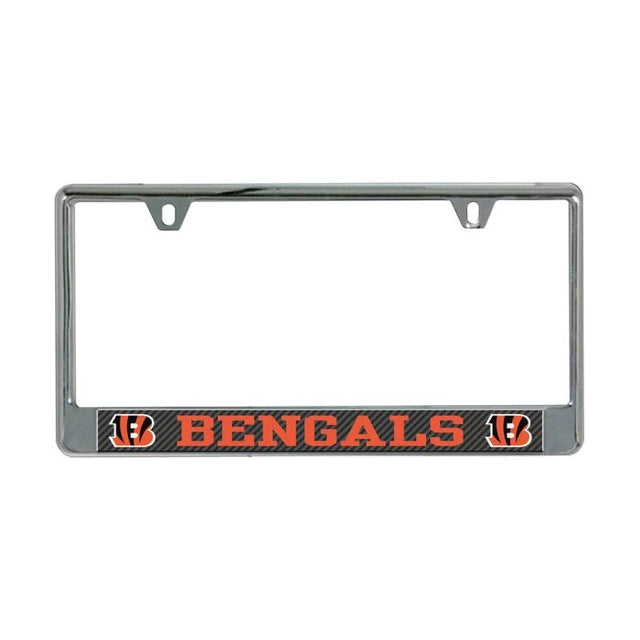 Marco de matrícula de carbono de Cincinnati Bengals impreso en el lado B