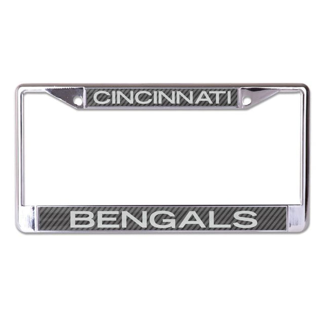 Cuadro de cuadros con licencia de carbono Cincinnati Bengals, talla S/L, impreso