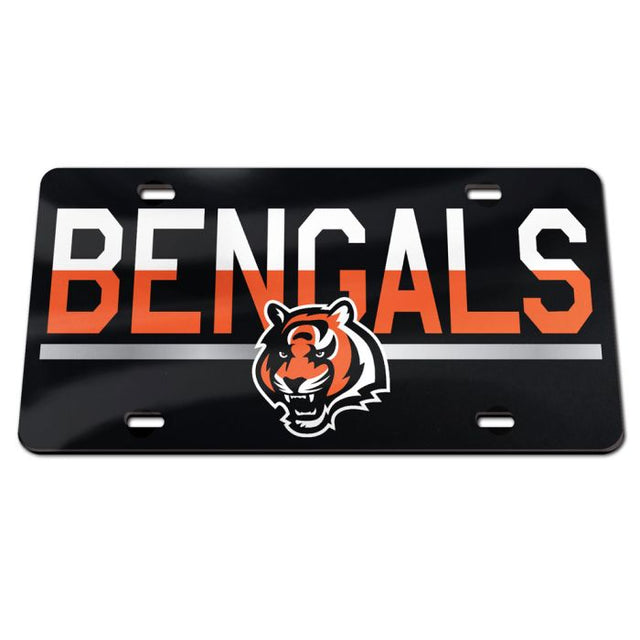 Matrícula acrílica especial COLOR DUO de Cincinnati Bengals