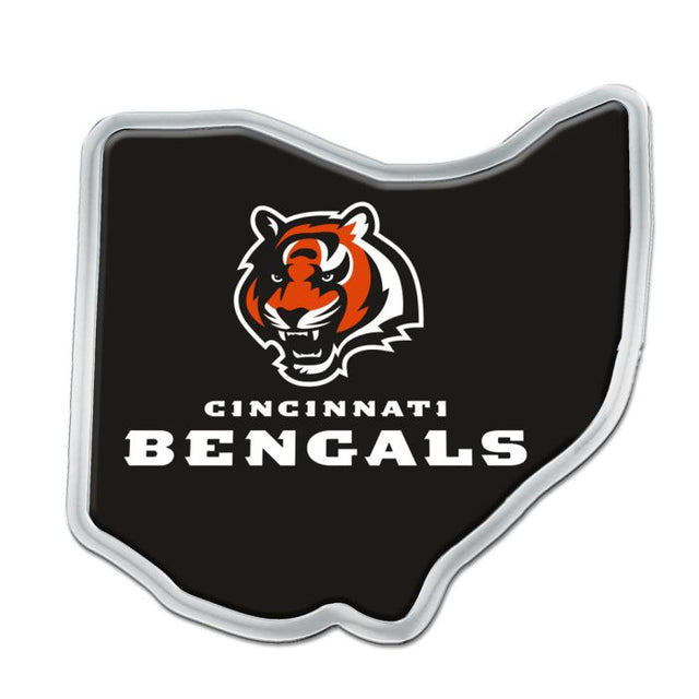Cincinnati Bengals Chrome Metal Domed Emblem