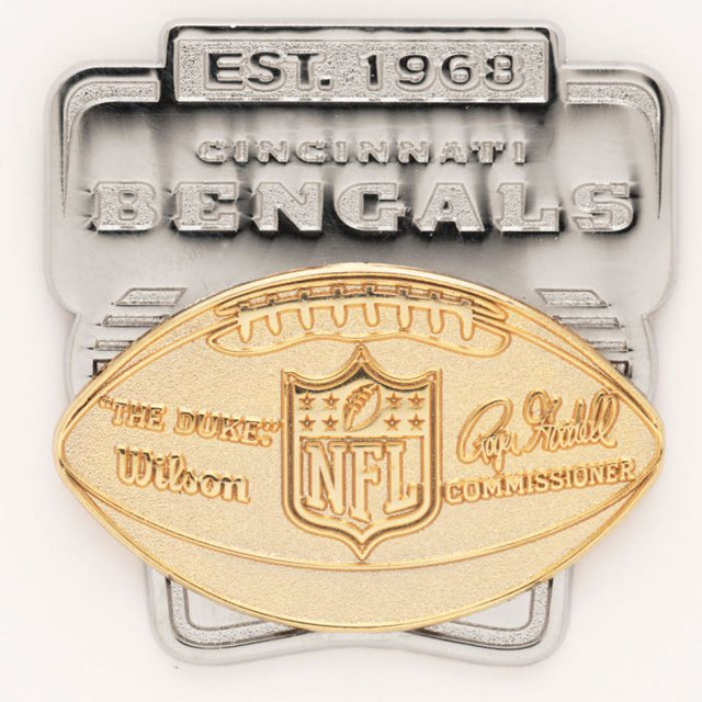 Tarjeta de joyería con pin de colección de los Cincinnati Bengals