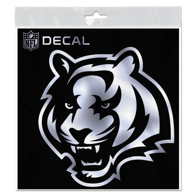 Calcomanía metálica de Cincinnati Bengals de 6" x 6"