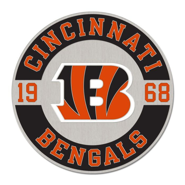 Tarjeta de joyería con pin esmaltado de colección establecida de los Cincinnati Bengals