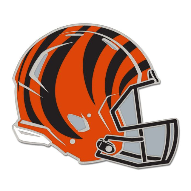Tarjeta de joyería con pin esmaltado para coleccionistas de cascos de los Cincinnati Bengals