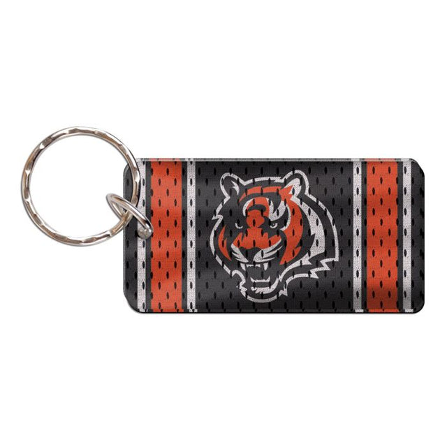 Llavero rectangular con la camiseta de los Cincinnati Bengals