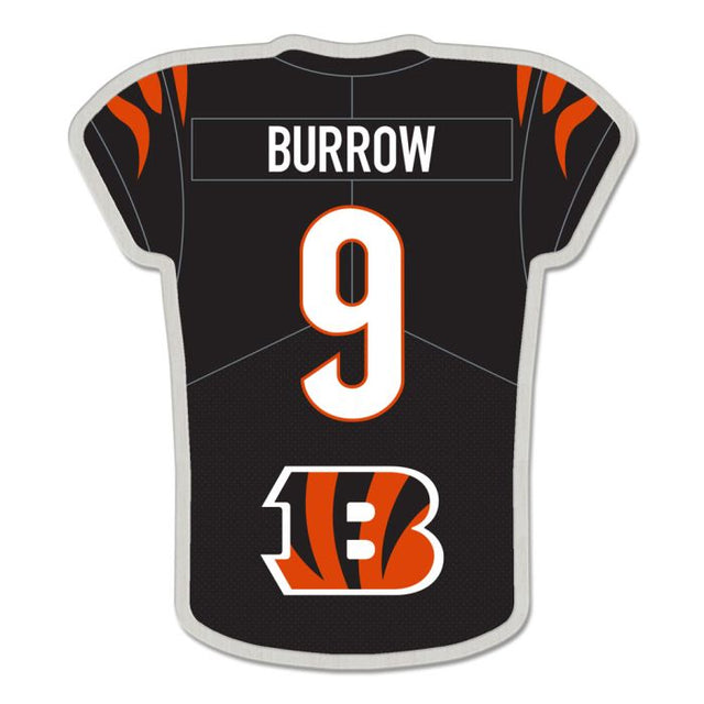 Tarjeta de joyería con pin de colección de la camiseta de los Cincinnati Bengals, Joe Burrow