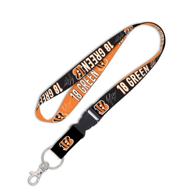 Cincinnati Bengals Lanyard w/detachable buckle 1" A.J. Green