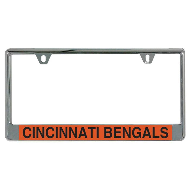 Marco para matrícula de los Cincinnati Bengals impreso en blanco