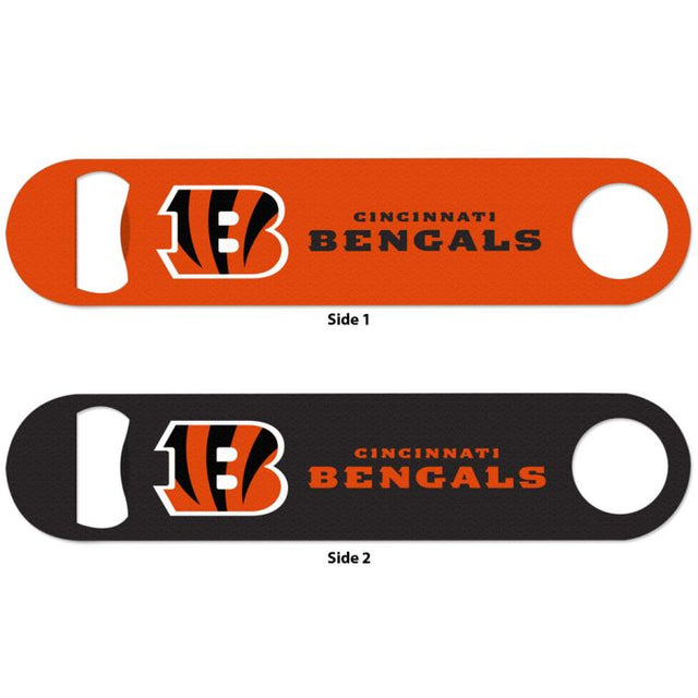 Abridor de botellas de metal de dos caras de Cincinnati Bengals