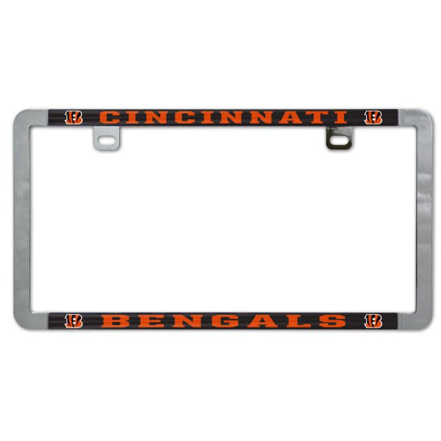 Cincinnati Bengals Metal Lic. Plate Frame Slim