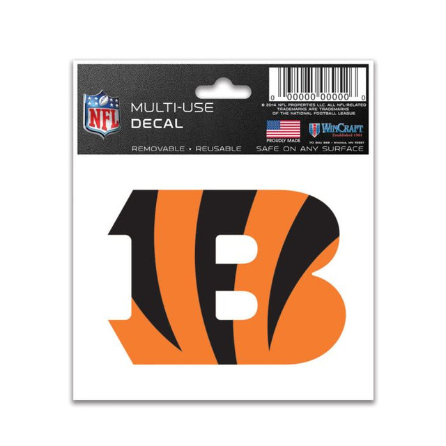 Calcomanía multiusos de Cincinnati Bengals de 3" x 4"