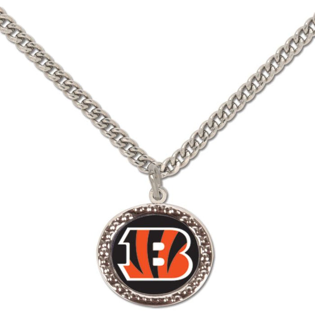 Collar de Cincinnati Bengals con tarjeta de joyería con dije