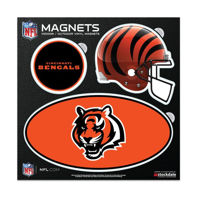 Imanes para exteriores de Cincinnati Bengals de 6" x 6"
