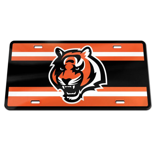 Matrícula acrílica especial STRIPES de Cincinnati Bengals