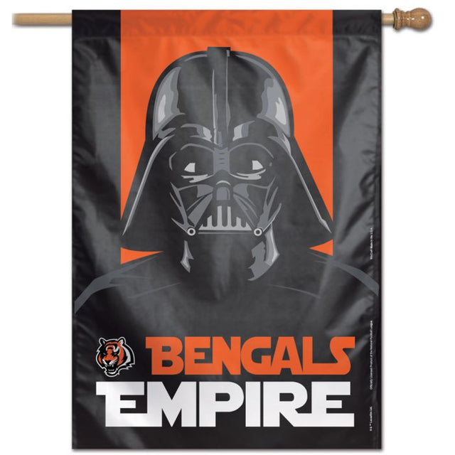 Bandera vertical de los Cincinnati Bengals / Star Wars VADER de 28" x 40"