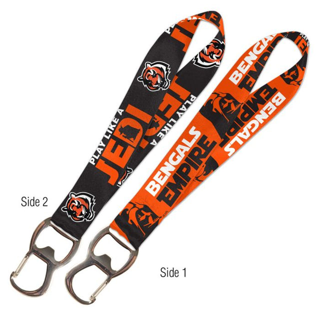 Abridor de botellas con llavero de Star Wars Yoda y Vader de Cincinnati Bengals
