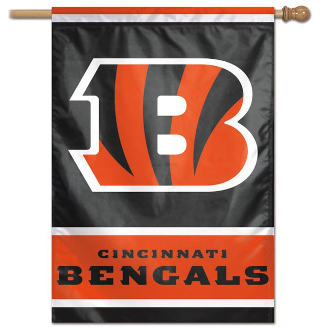 Bandera vertical de los Cincinnati Bengals de 28" x 40"