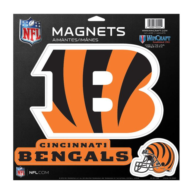 Imán de vinilo de los Cincinnati Bengals de 11" x 11"