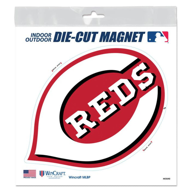 Imanes para exteriores de los Cincinnati Reds de 6" x 6"