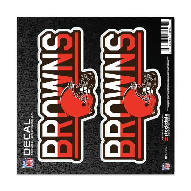 Cleveland Browns COLOR DUO All Surface Decal 6" x 6"