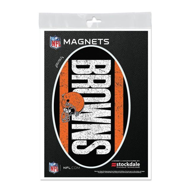 Cleveland Browns VINTAGE Outdoor Magnets 5" x 7"