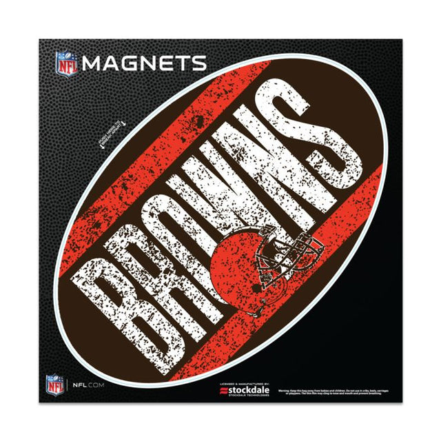Cleveland Browns VINTAGE Outdoor Magnets 6" x 6"
