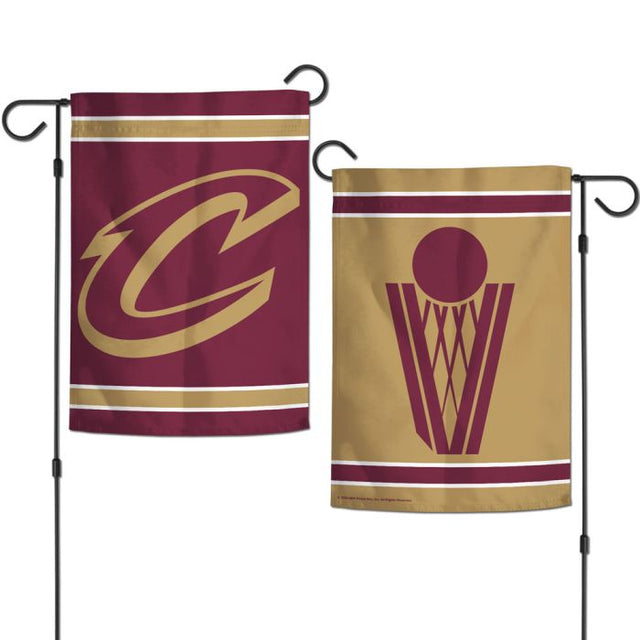 Banderas de jardín de los Cleveland Cavaliers, de 2 lados, 12,5" x 18"