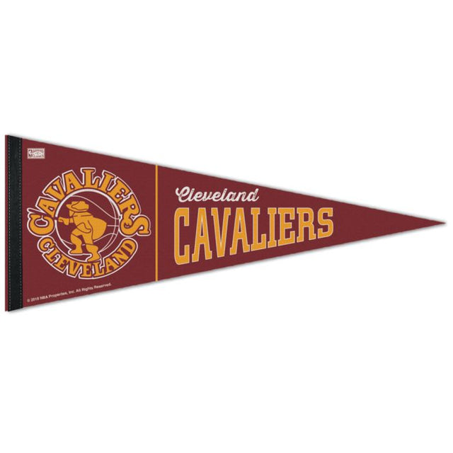 Banderín de primera calidad de los Cleveland Cavaliers/Hardwoods HARDWOOD CLASSIC de 12" x 30"