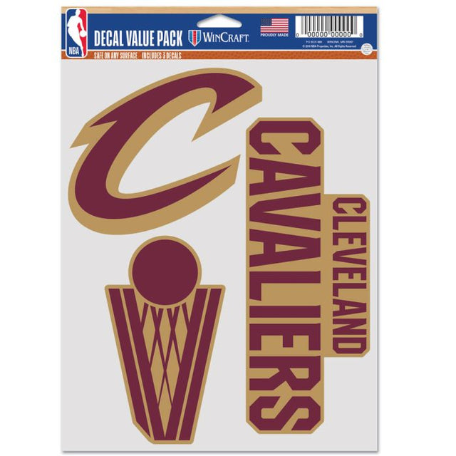 Paquete multiusos para 3 fanáticos de los Cleveland Cavaliers