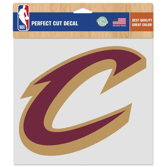 Calcomanía de color de corte perfecto de los Cleveland Cavaliers de 8" x 8"