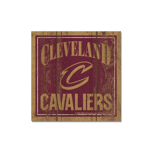 Cleveland Cavaliers Wooden Magnet 3" X 3"