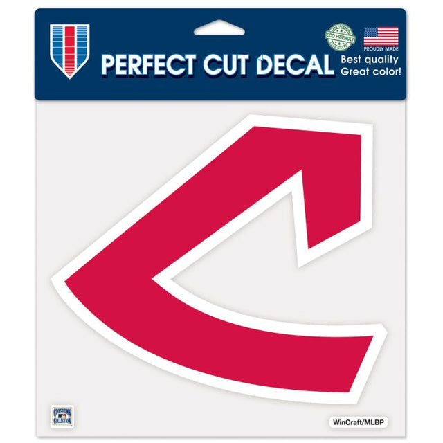 Cleveland Guardians / Cooperstown Cooperstown Calcomanía de color de corte perfecto de 8" x 8"