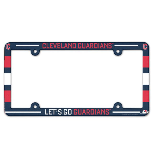 Cleveland Guardians Lic Plate Frame Full Color