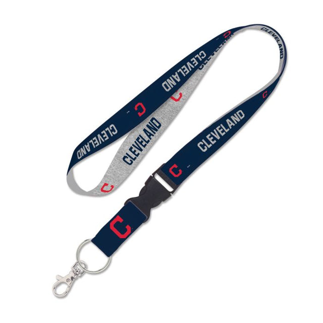 Cleveland Guardians heather Lanyard w/detachable buckle 1"