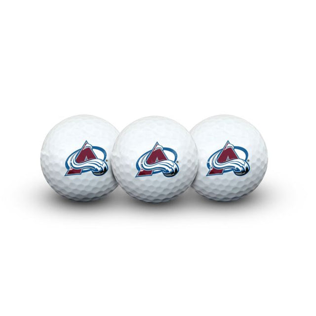 Pelotas de golf Colorado Avalanche 3 en estuche tipo concha