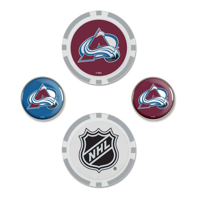 Colorado Avalanche Ball Marker Set of four