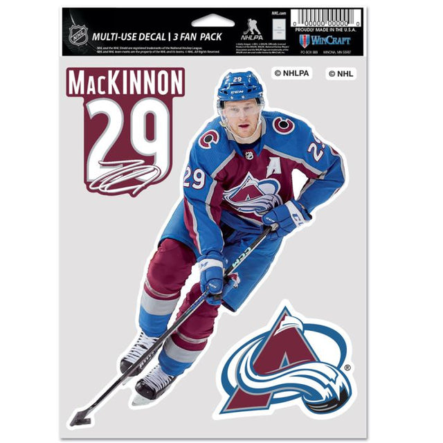 Colorado Avalanche Multi Use 3 FAN PACK Cale Makar