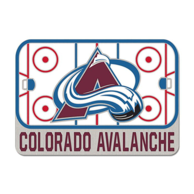 Colorado Avalanche RINK Collector Enamel Pin Jewelry Card