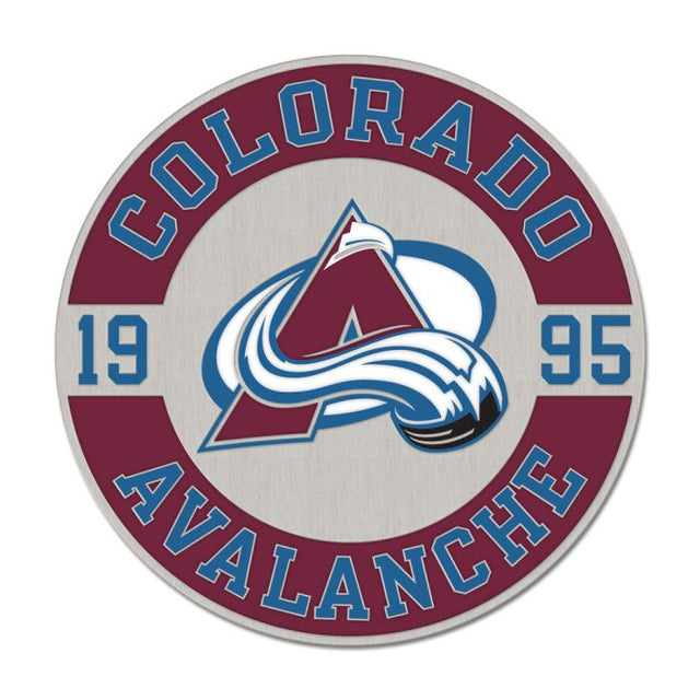 Colorado Avalanche round est Collector Enamel Pin Jewelry Card