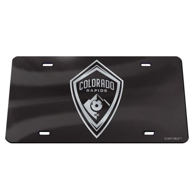 Colorado Rapids BLACK Specialty Acrylic License Plate