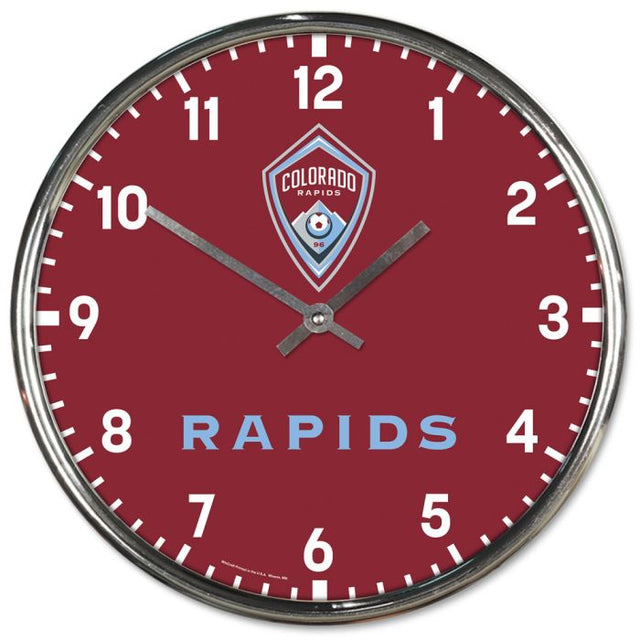 Colorado Rapids Chrome Clock