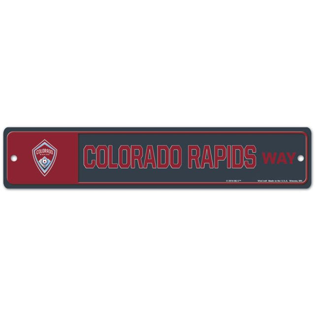 Colorado Rapids Street / Zone Sign 3.75" x 19"