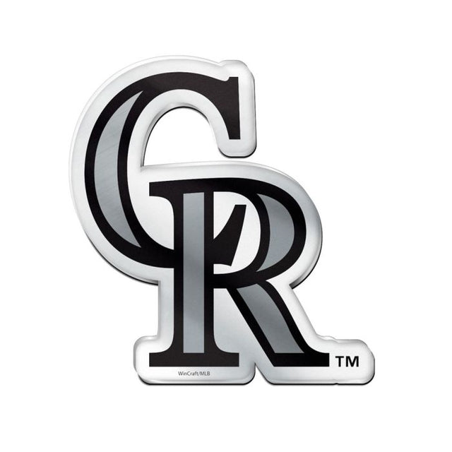 Emblema acrílico para automóvil de Colorado Rockies