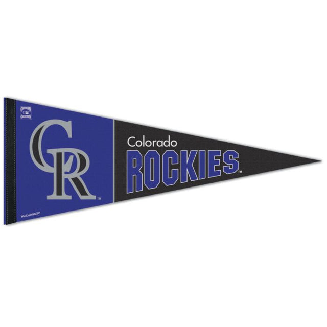 Banderín premium de Colorado Rockies/Cooperstown de 12" x 30"