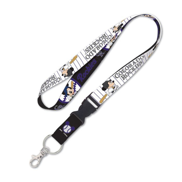 Cordón de Mickey de Colorado Rockies/Disney con hebilla desmontable de 1"