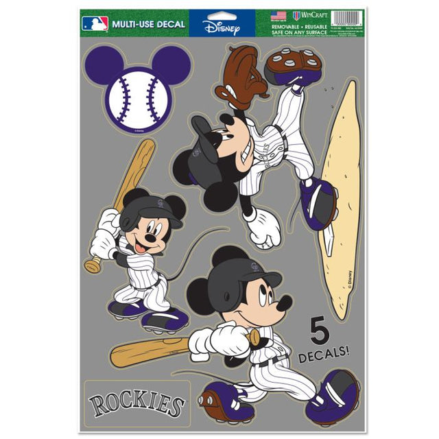 Calcomanía multiusos de Mickey Mouse de Colorado Rockies y Disney, 11" x 17"